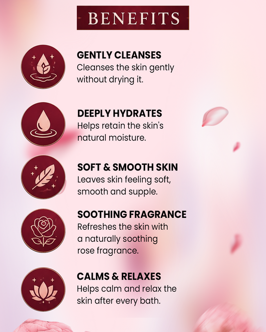 Rose ayurveda bath soap (pack of 4 soaps)